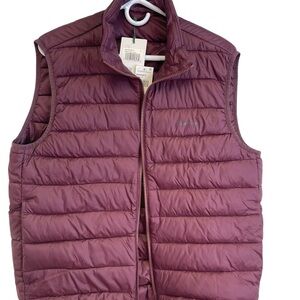 Barbour Bretby Gilet Men's Burgundy Puffer Vest-NWT